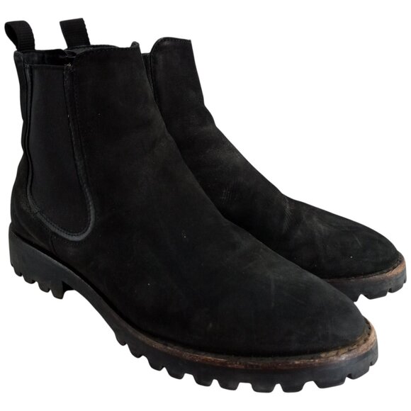Thursday Everyday Legend Black Pull On Chelsea Boots Size 9.5 Matte Leather - Picture 1 of 15